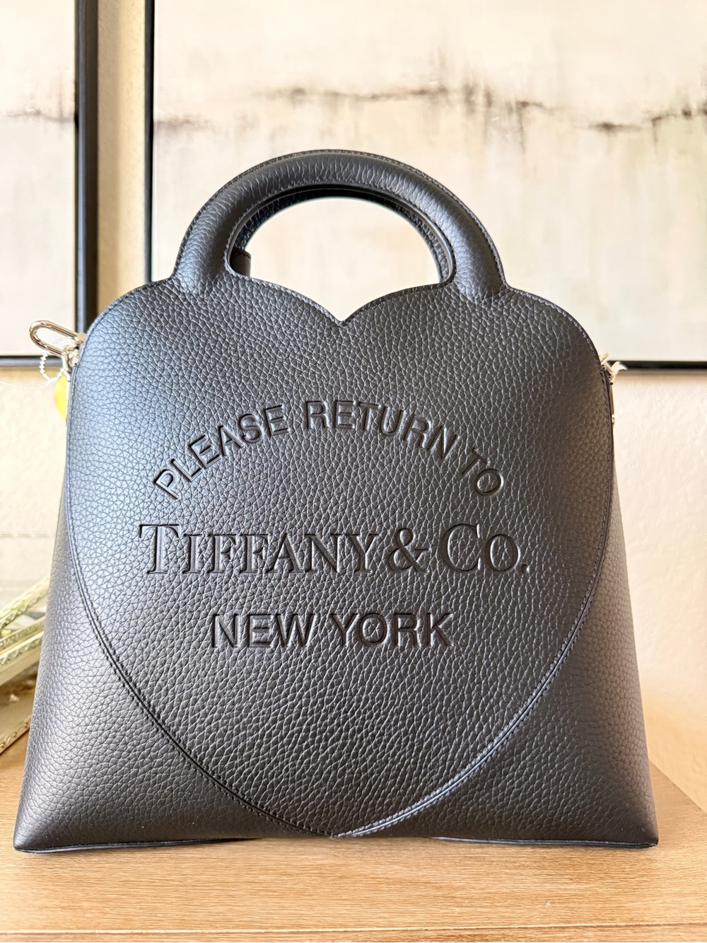 Tiffany & Co. Return to Tiffany Viral Medium Black Tote